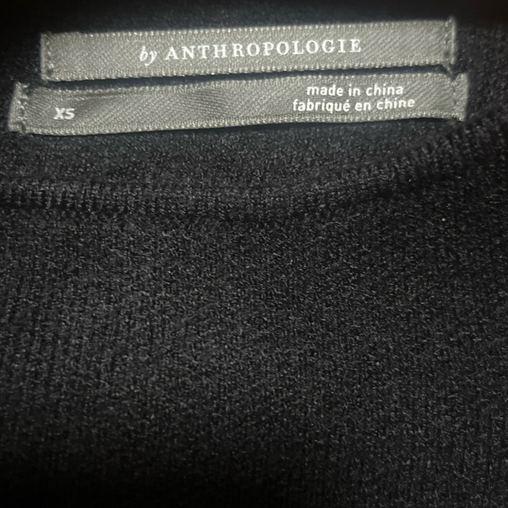 Anthropologie New with Tags Black Mock Neck Sweater Size XS - Picture 2 of 9